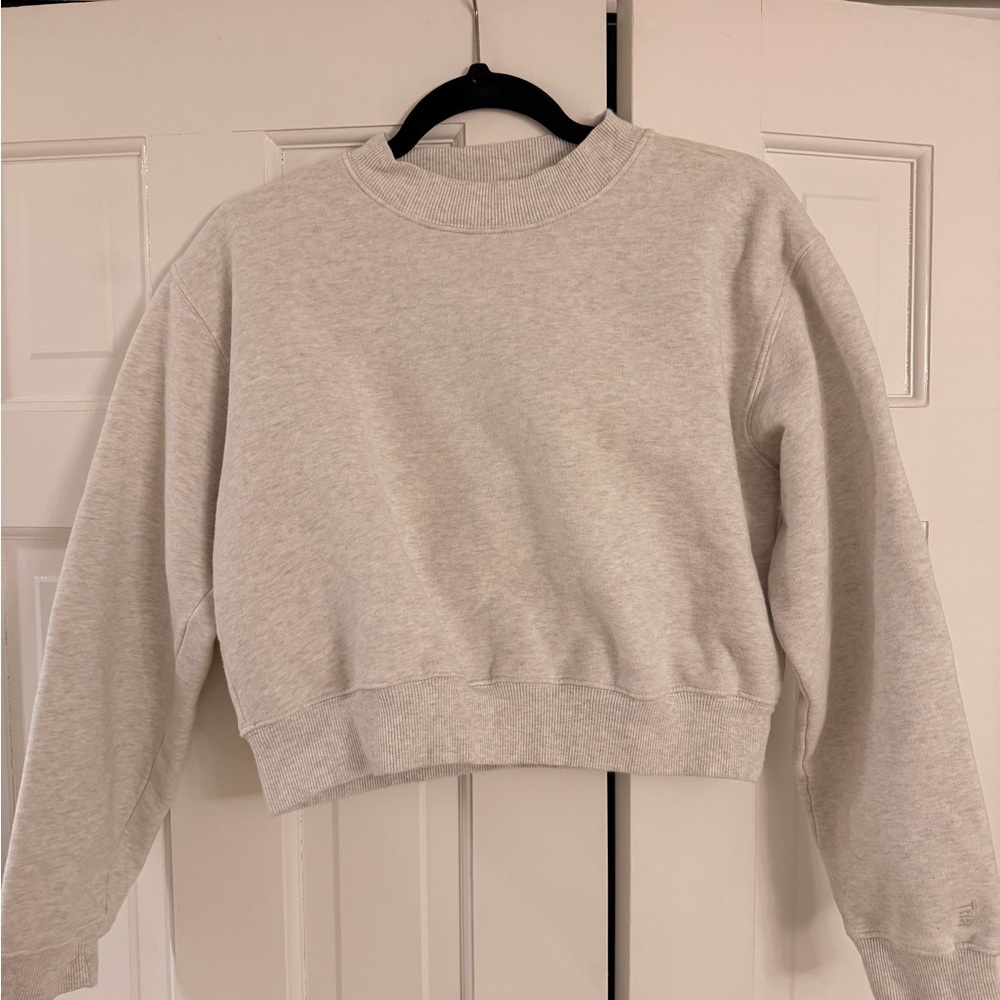AritziaTNA CozyAF Light Gray Sweatshirt